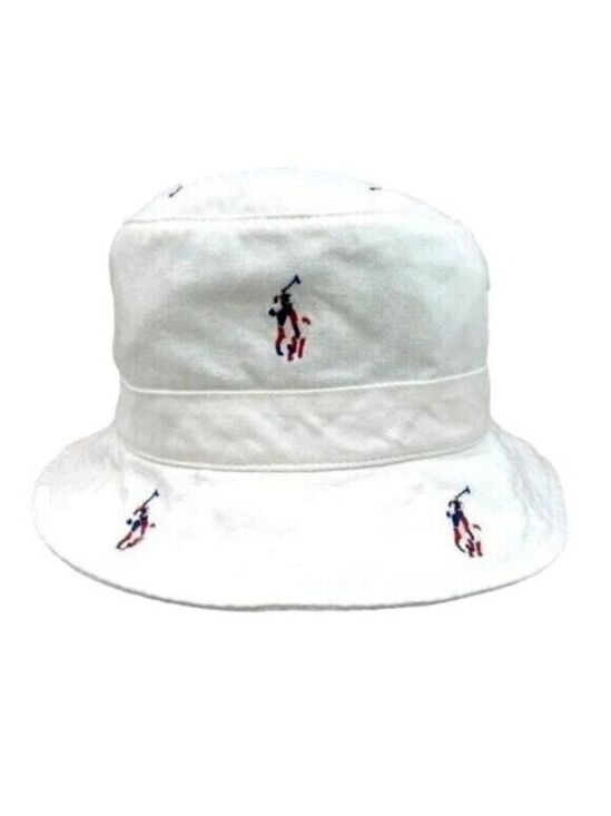 Polo Ralph Lauren Other - Polo Ralph Lauren Americana Embroidered Pony Bucket Hat Adult Size S/M NEW